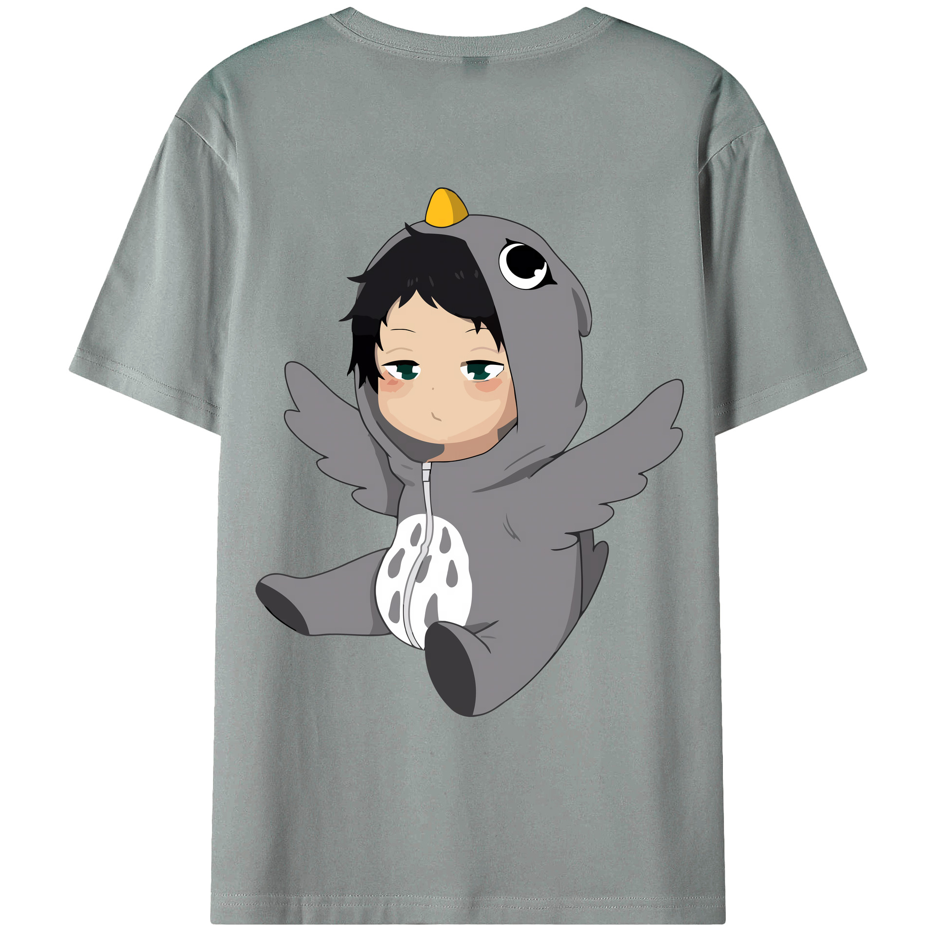 （画像用） ハイキュー!! Haikyu!! 綿100％ メンズ半袖Tシャツ（バックプリント） 通気性